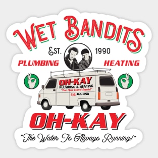 Wet Bandits Plumbing & Heating Sticker